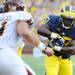 Michigan running back Derrick Green runs the ball against  Central Michigan during the second half at Michigan Stadium on Saturday, August 31, 2013. Melanie Maxwell | AnnArbor.com